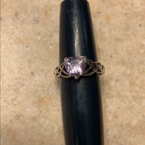 Pink/Purple Heart ring size 7